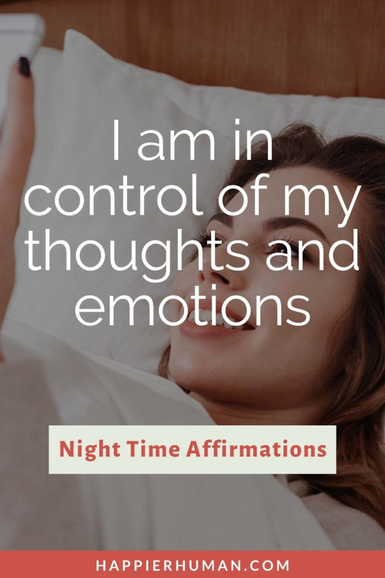 Night Time Affirmations To Say Before Going To Sleep Happier Human