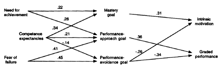 trichotomous, hierarchical model of achievement motivation