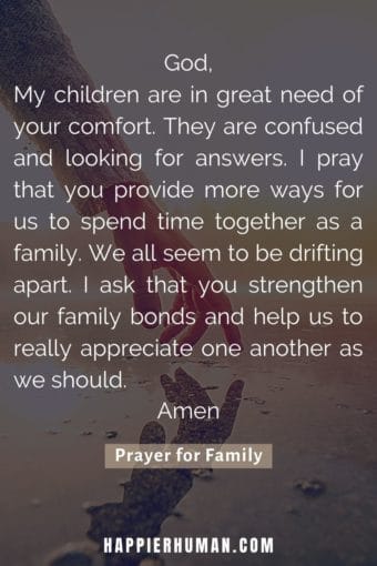 21 Prayers for Your FAMILY During Difficult Times - Happier Human