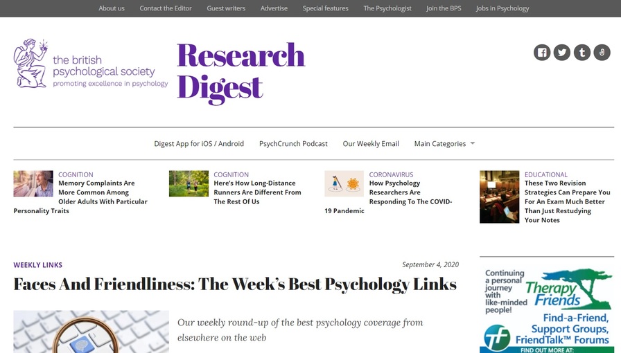 20 Best Psychology Websites & Blogs To Better Understand People ...