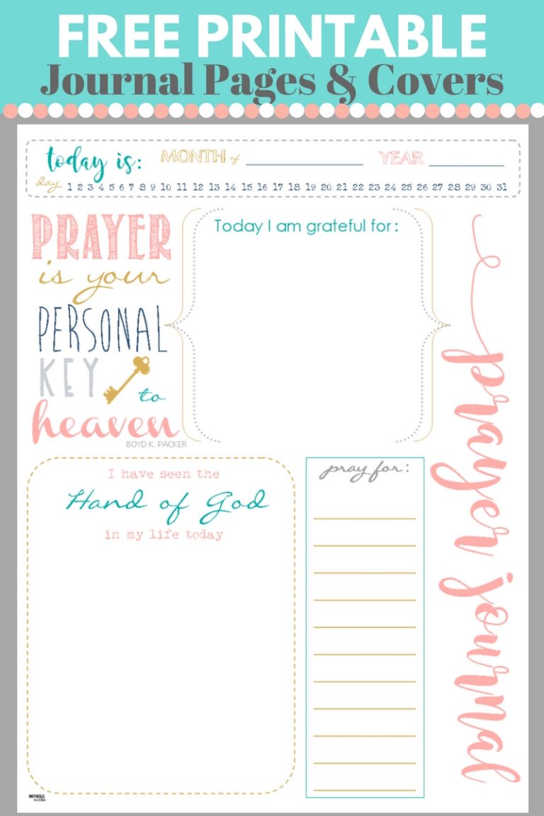 15 Best Printable Prayer Journal Templates For 2022 Happier Human