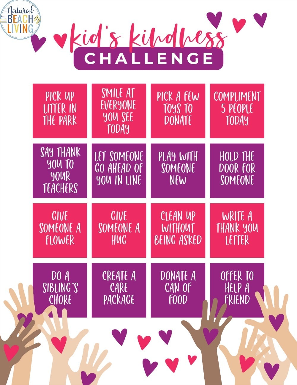 11 Kindness Challenge Ideas And Printables For 2021 Happier Human