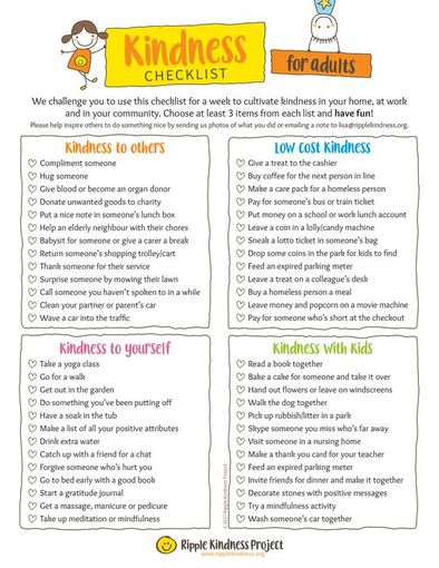 11 Kindness Challenge Ideas and Printables for 2022 - Happier Human