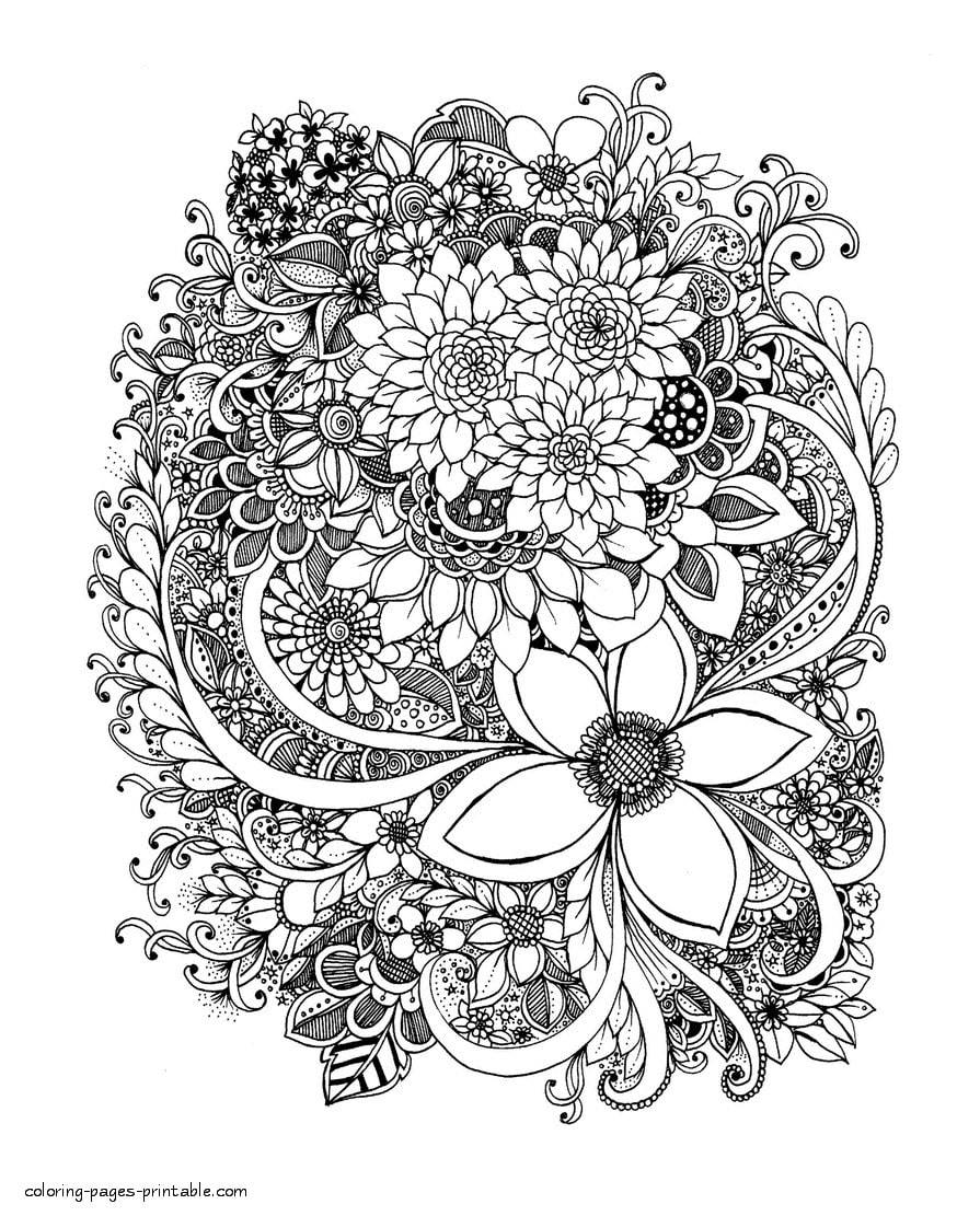 35 Adult Coloring Pages That Are Printable and Fun - Happier Human