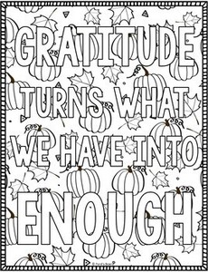 9 Printable Gratitude Coloring Pages to Show Thankfulness - Happier Human