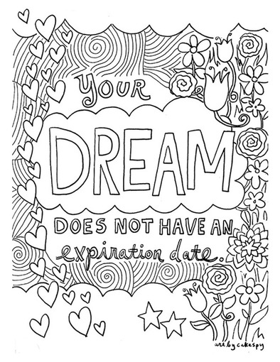 21 Printable Motivational Coloring Pages for Kids - Happier Human