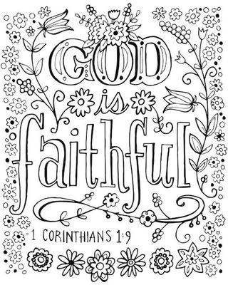 11 Faith Coloring Pages for Adults - Happier Human