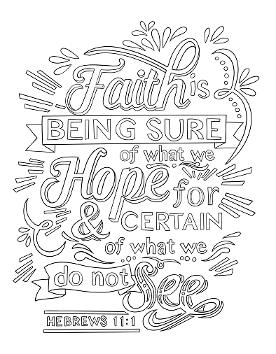 11 Faith Coloring Pages for Adults - Happier Human