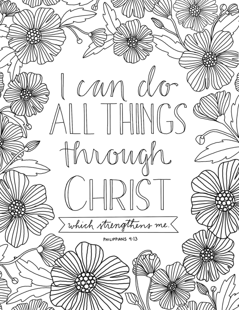 11 Faith Coloring Pages for Adults - Happier Human