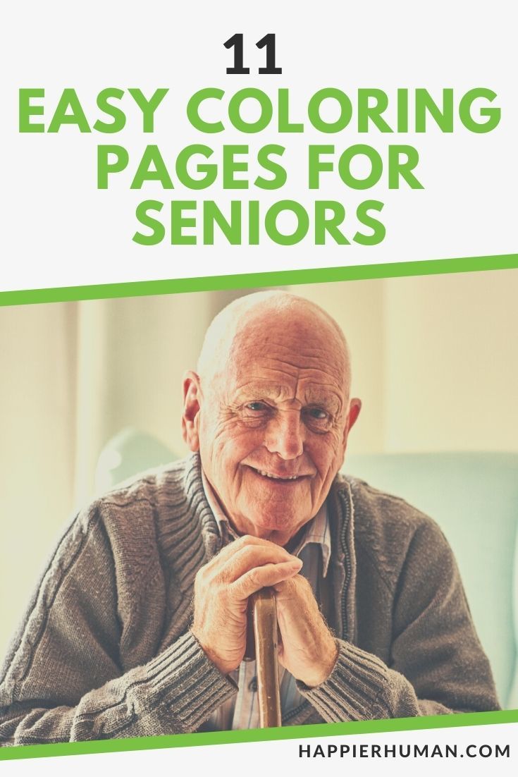 11 Easy Coloring Pages for Seniors in 2023 - Happier Human
