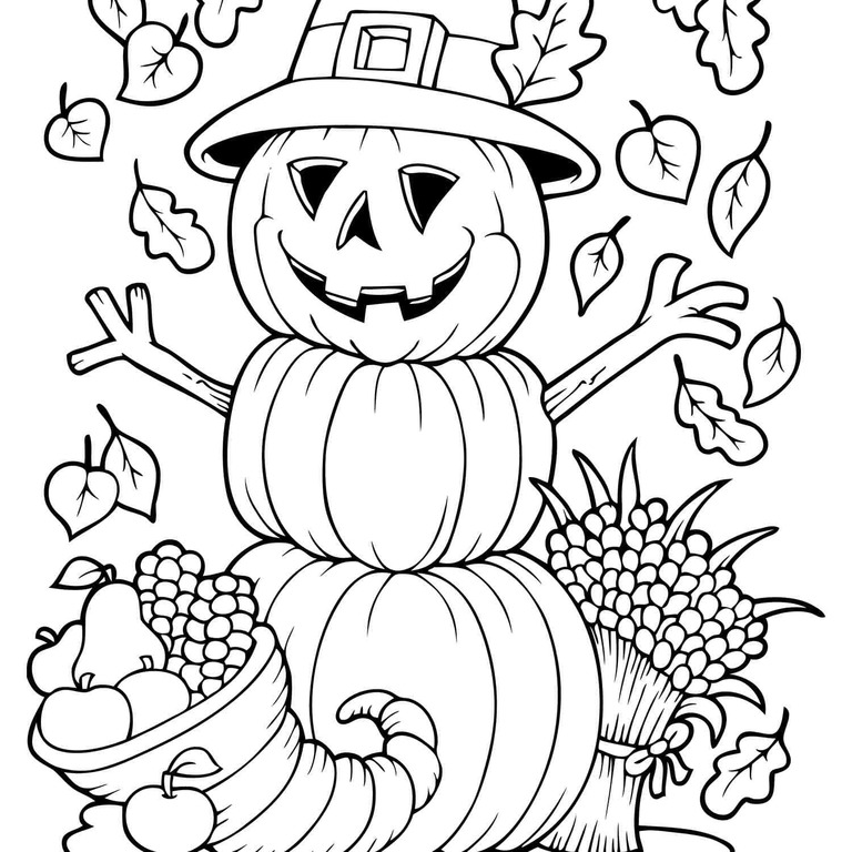 35 Fall Coloring Pages For A Fun Autumn Indoor Activity Happier Human