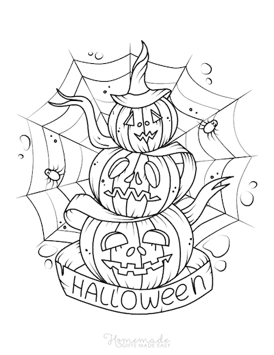 65 Free Halloween Coloring Pages For Adults In 2021 Happier Human