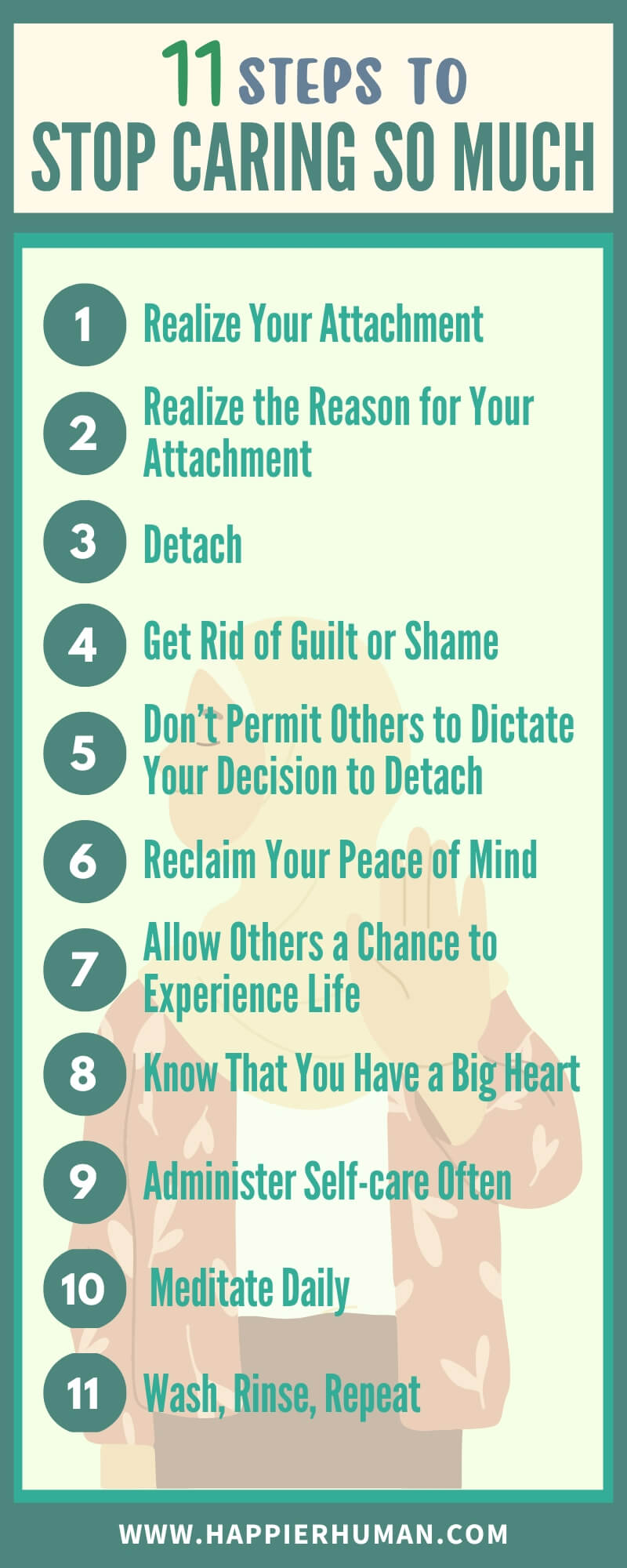 11 Steps To Stop Caring So Much Happier Human