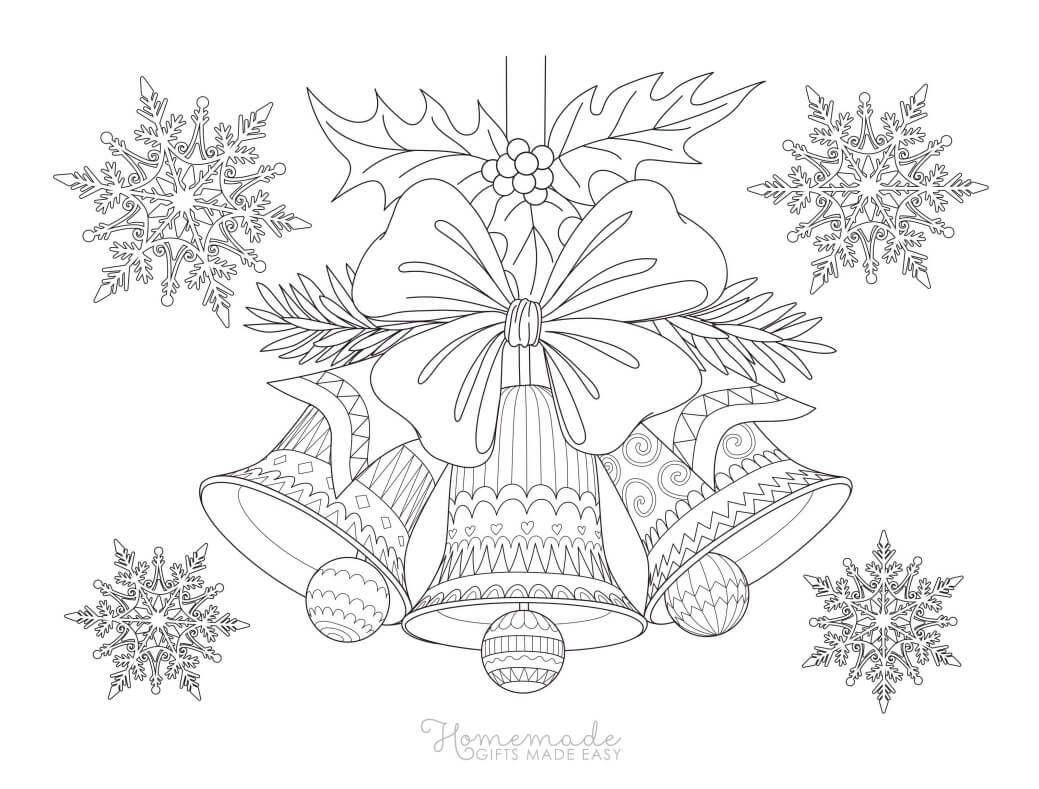 adult christmas coloring pages