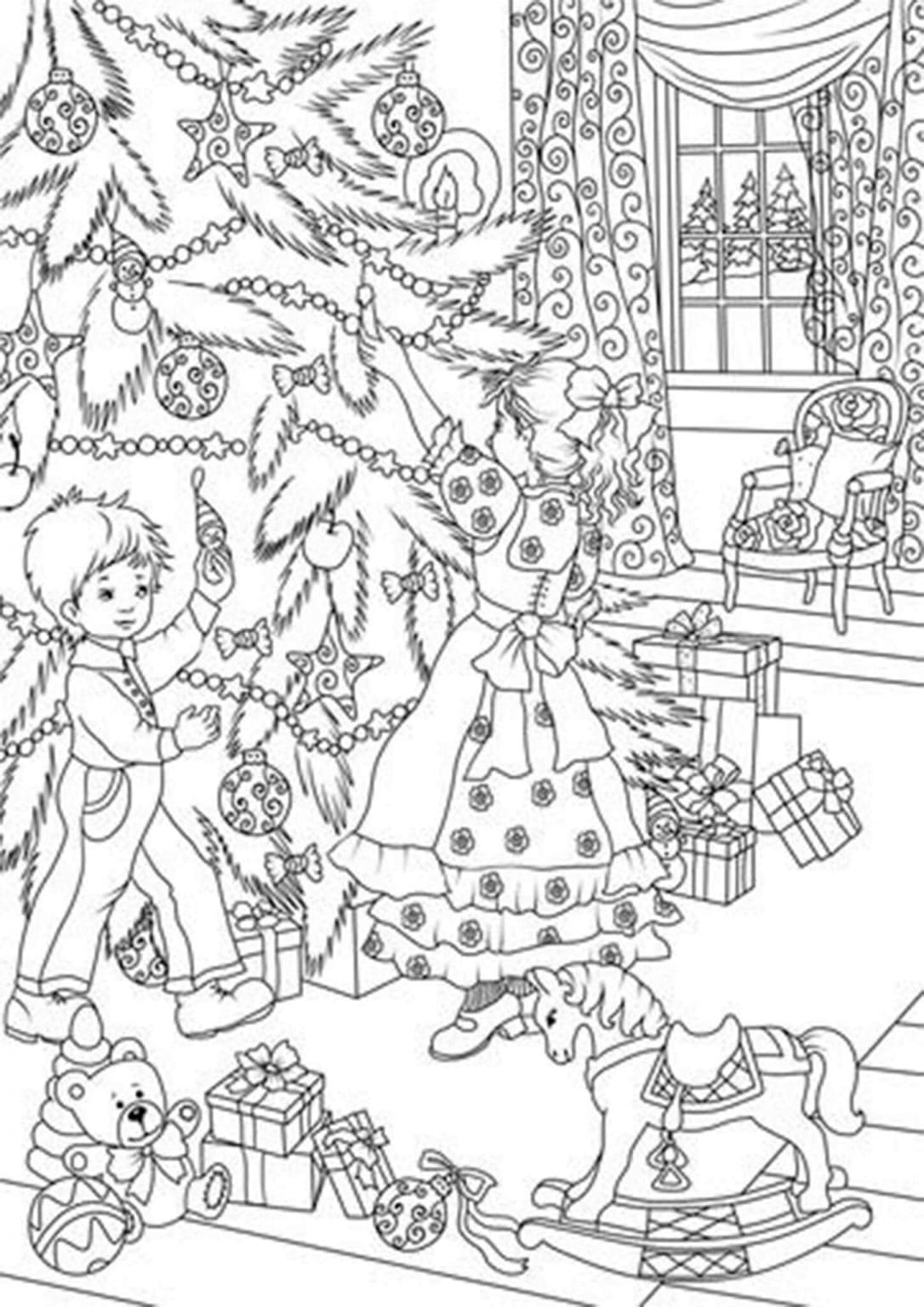 51 Free Christmas Coloring Pages for Adults in 2022 - Happier Human