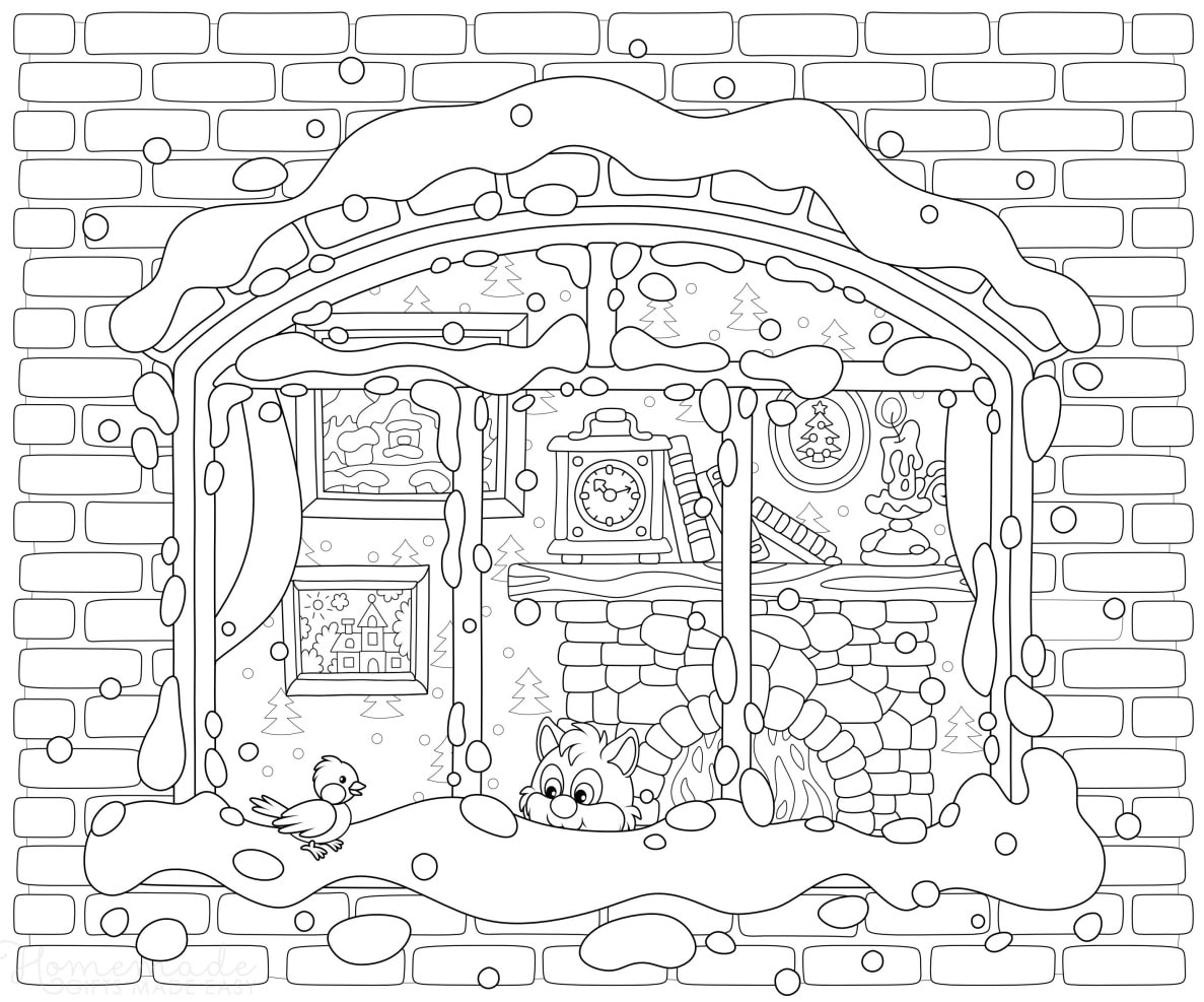 57 Free Winter Coloring Pages for Adults - Happier Human