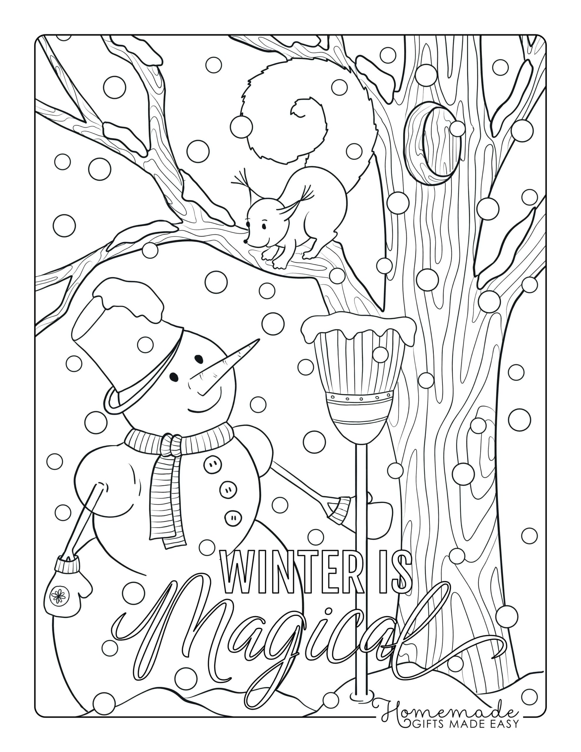 Winter Wonderland Coloring Pages - Home Design Ideas