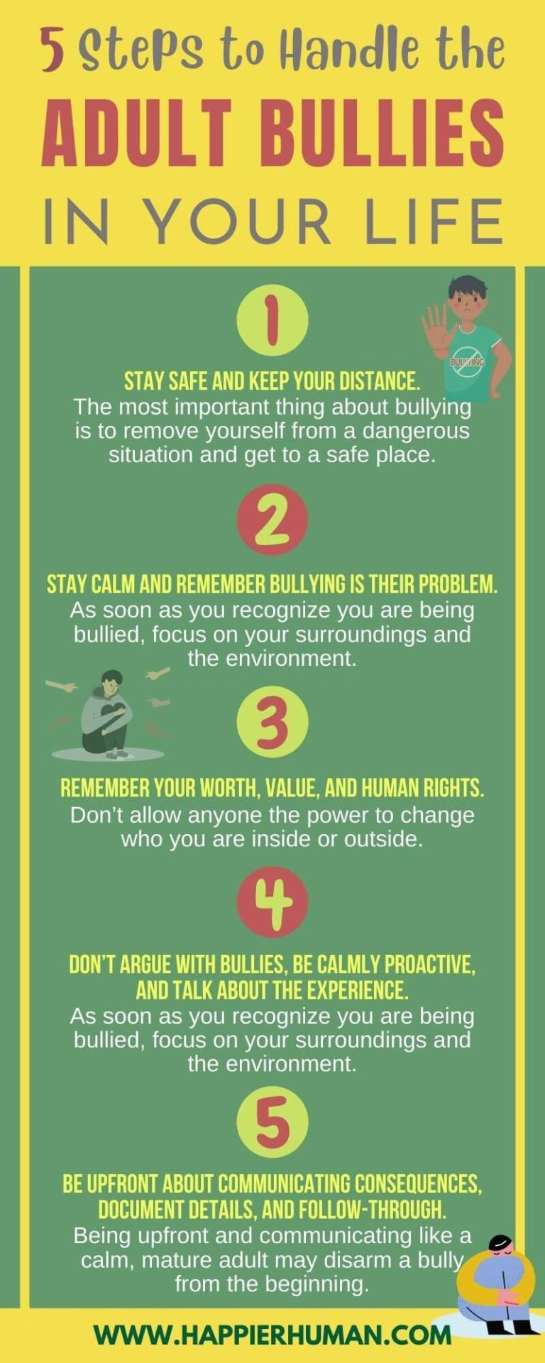 5 Steps To Deal With An Adult Bully In Your Life Happier Human