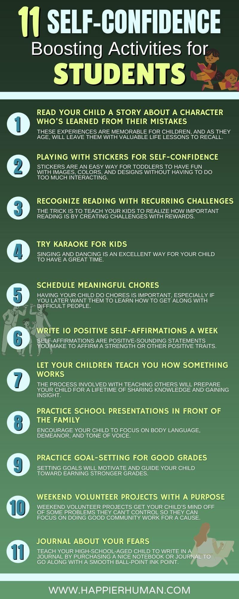 11 Self-Confidence Boosting Activities for Students - Happier Human