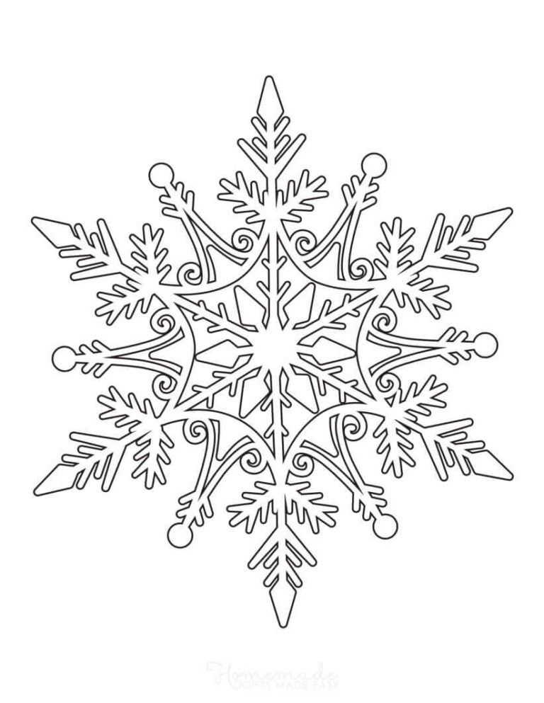 35 Printable Snowflake Coloring Pages for Adults - Happier Human