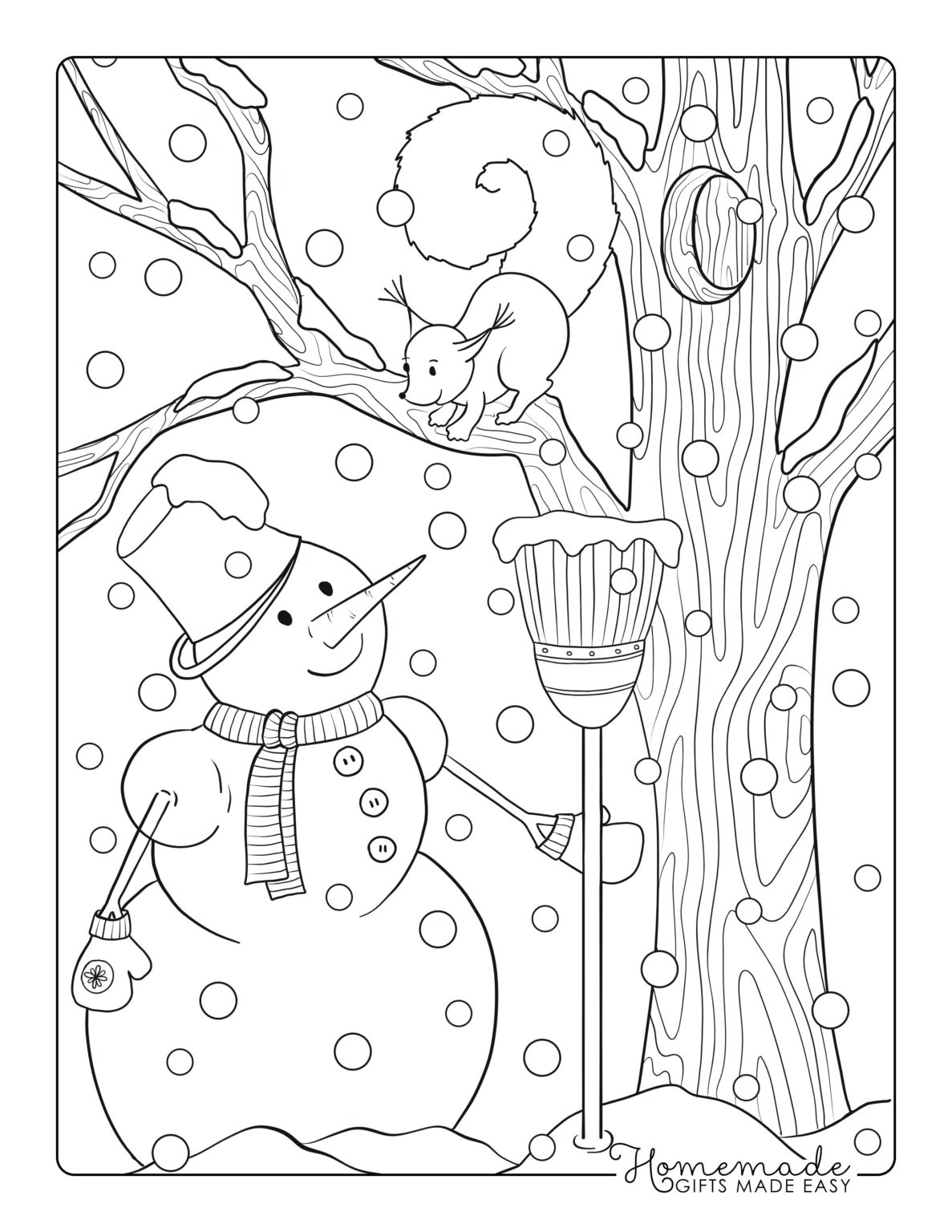 25 Printable Snowman Coloring Pages Anyone Can Enjoy - Happier Human