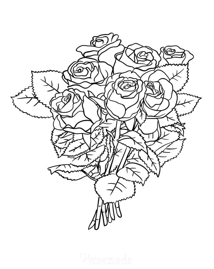 Black Outline Valentine's Day Gifts for Adult Coloring · Creative Fabrica