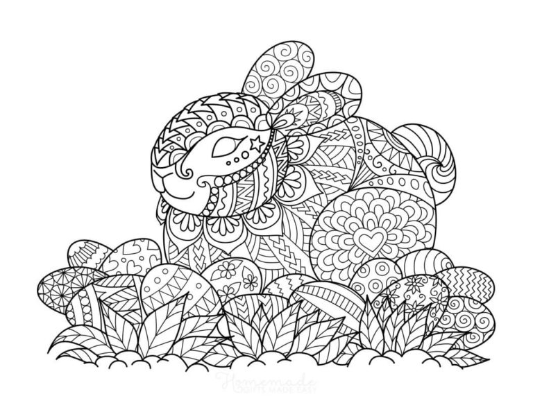 25 Printable Adult Easter Coloring Pages For 2024 Happier Human