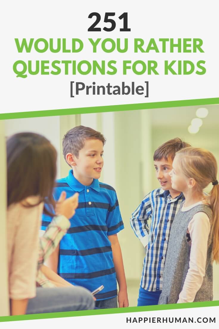 250+ Would You Rather Questions For Kids ❓