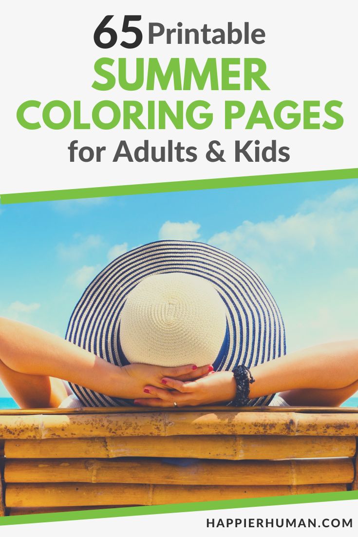 summer coloring pages | summer coloring pages for adults | spring coloring pages