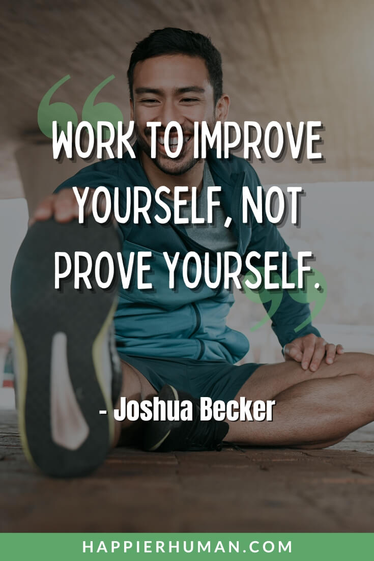 Strive To Improve  Self-Love And Fitness Inspirational Quote