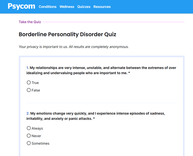 Everything About Borderline Personality Disorder [+TEST]
