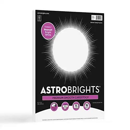 Astrobrights/Neenah Bright White Cardstock