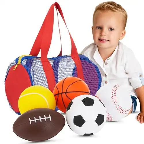 Neliblu Foam Sports Toys with Bag