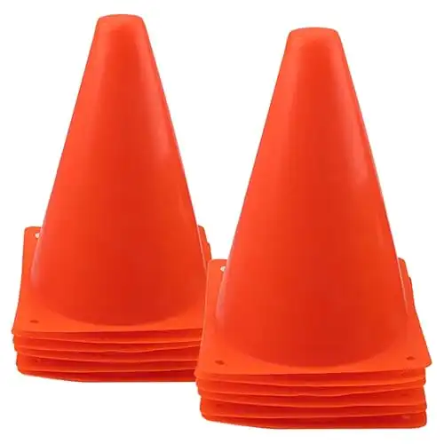 7 Inch Plastic Traffic Cones Sport Training Agility Marker Cone for Soccer