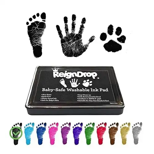 ReignDrop Ink Pad For Baby Footprint & Handprint