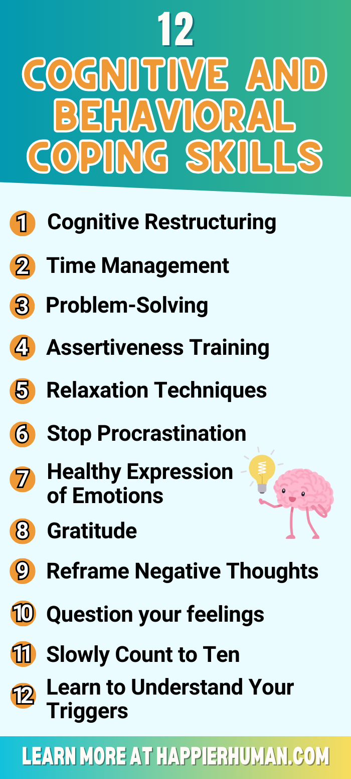 Ready to take control of stress and anxiety? Discover 12 proven cognitive and behavioral techniques to help you think clearly and respond effectively to life’s challenges. | Coping Skills | Cognitive Techniques | Behavioral Strategies | Stress Management | Anxiety Relief Methods | Mental Health Tools | Problem-Solving Skills | Emotional Regulation Strategies